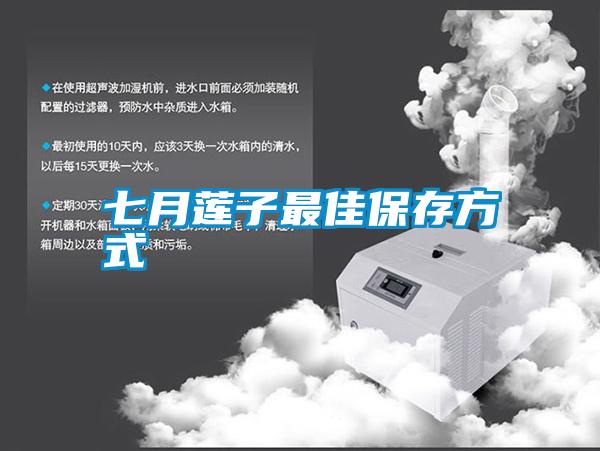 七月莲子最佳保存方式