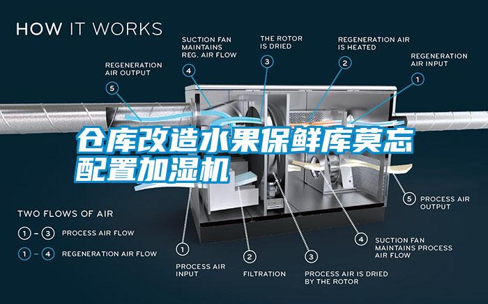 仓库改造水果保鲜库莫忘配置加湿机