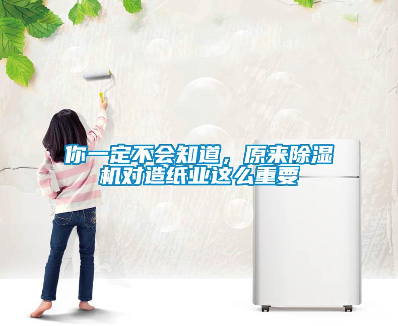 你一定不会知道，原来除湿机对造纸业这么重要