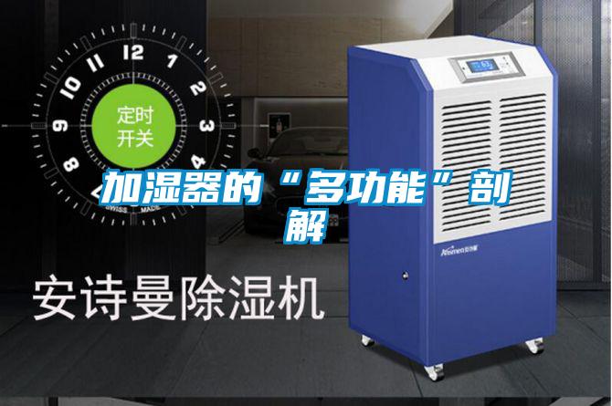 加湿器的“多功能”剖解