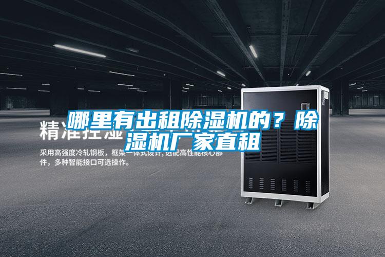 哪里有出租除湿机的？除湿机厂家直租
