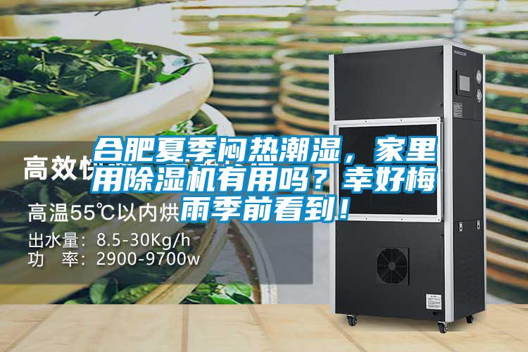 合肥夏季闷热潮湿，家里用除湿机有用吗？幸好梅雨季前看到！