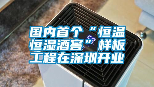 国内首个“恒温恒湿酒窖”样板工程在深圳开业