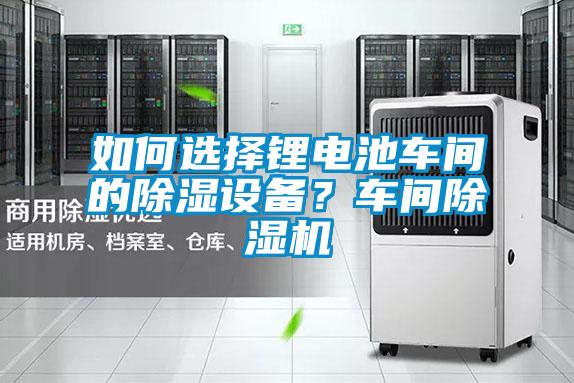 如何选择锂电池车间的除湿设备？车间除湿机
