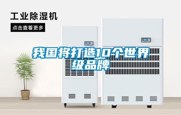 我国将打造10个世界级品牌