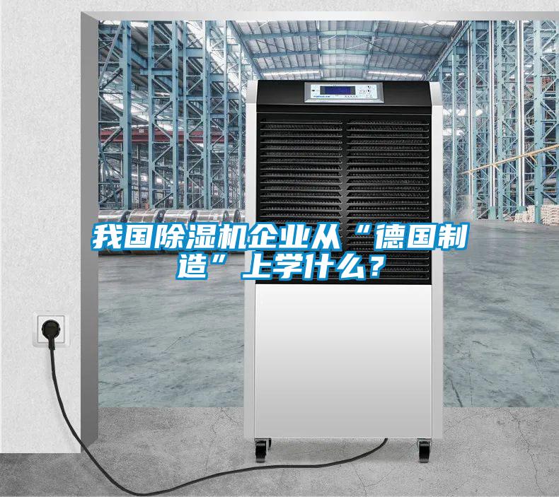 我国除湿机企业从“德国制造”上学什么？