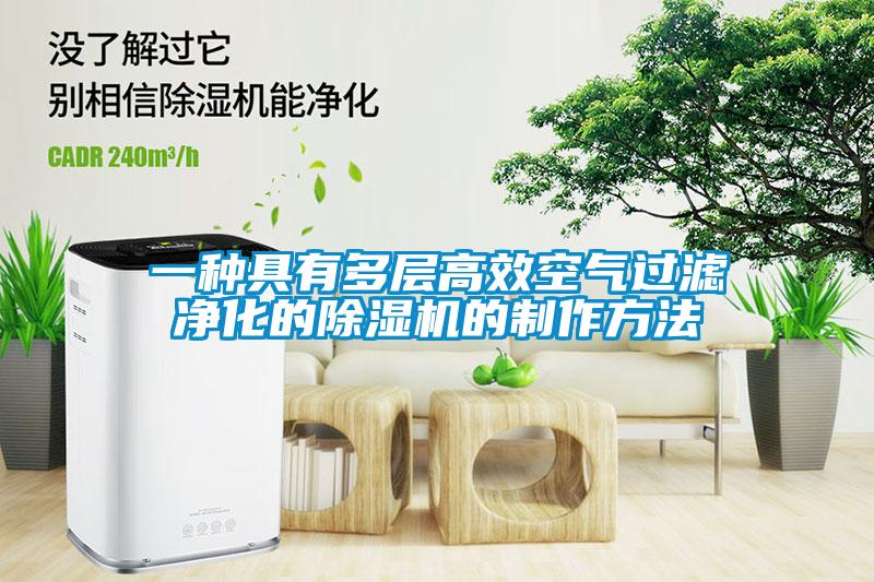 一种具有多层高效空气过滤净化的除湿机的制作方法