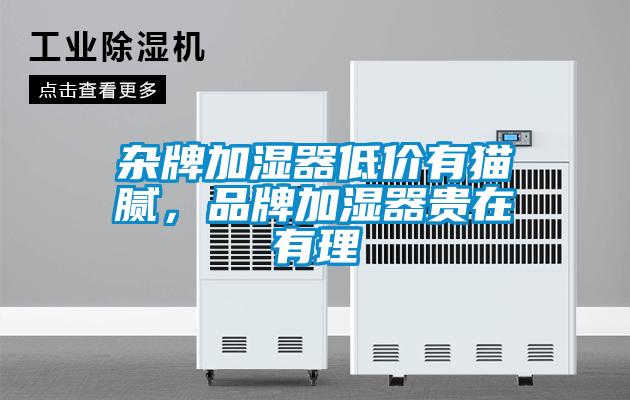 杂牌加湿器低价有猫腻，品牌加湿器贵在有理