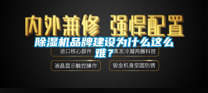 除湿机品牌建设为什么这么难？