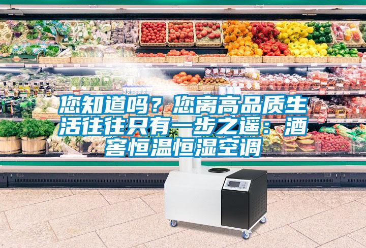 您知道吗？您离高品质生活往往只有一步之遥：酒窖恒温恒湿空调