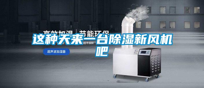 这种天来一台除湿新风机吧