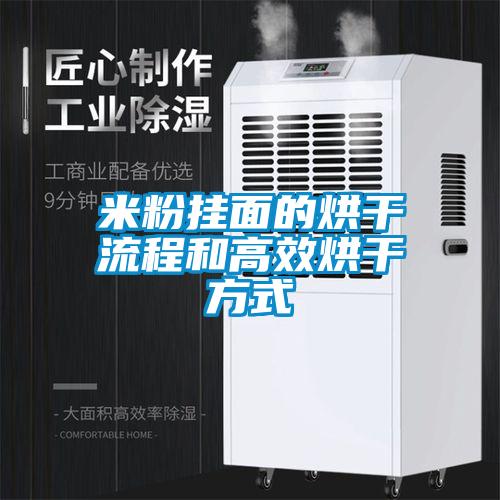 米粉挂面的烘干流程和高效烘干方式