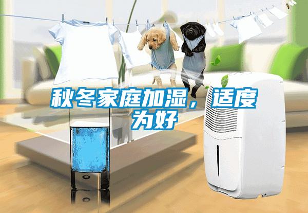 秋冬家庭加湿，适度为好