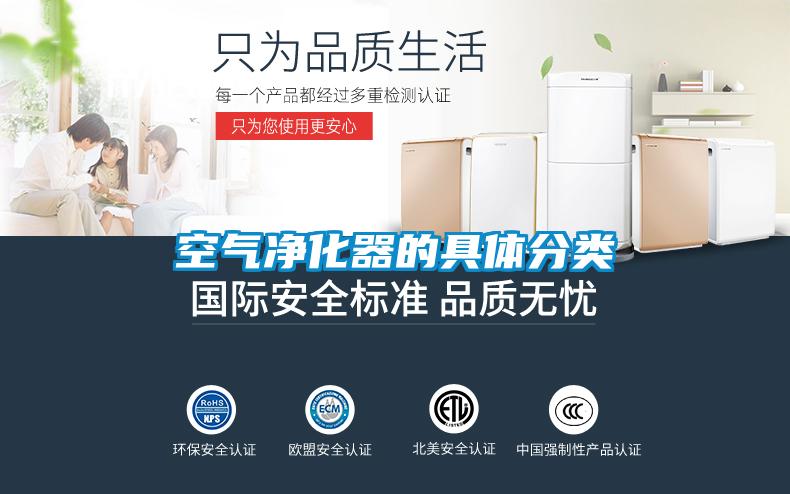 空气净化器的具体分类
