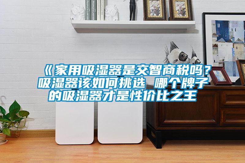 《家用吸湿器是交智商税吗？吸湿器该如何挑选 哪个牌子的吸湿器才是性价比之王