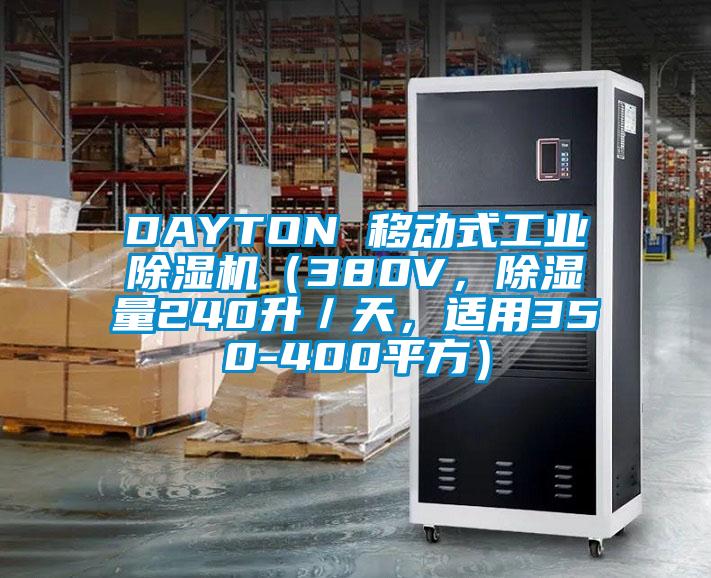 DAYTON 移动式工业除湿机（380V，除湿量240升／天，适用350-400平方）