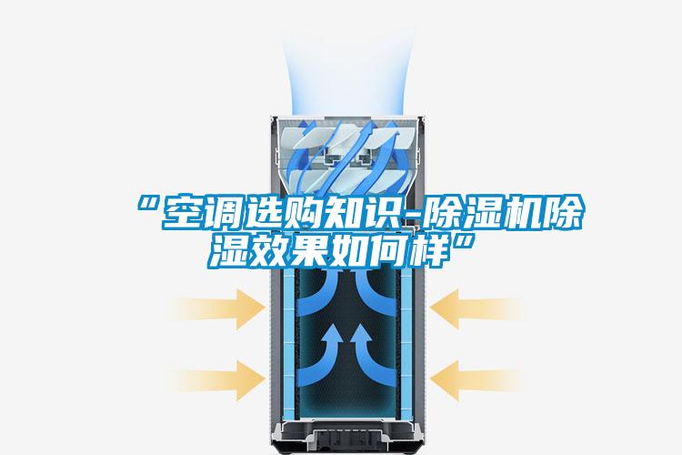 “空调选购知识-除湿机除湿效果如何样”