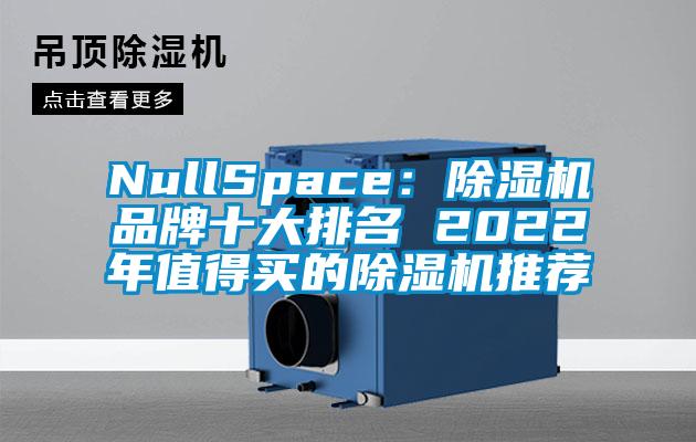 NullSpace:除湿机品牌十大排名 2022年值得买的除湿机推荐