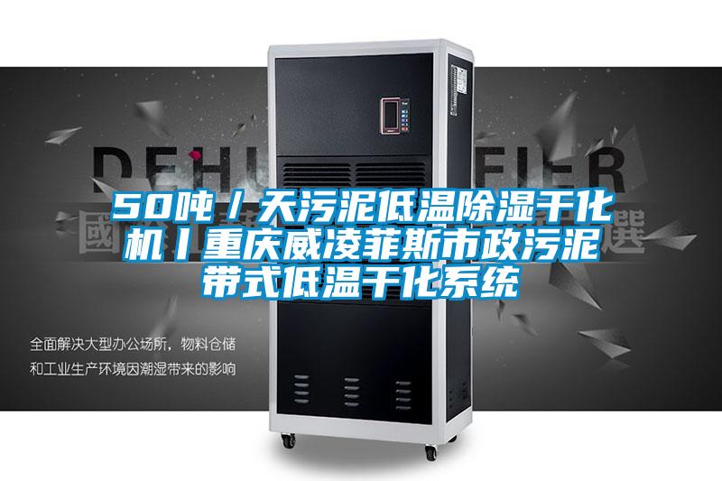 50吨／天污泥低温除湿干化机丨重庆威凌菲斯市政污泥带式低温干化系统
