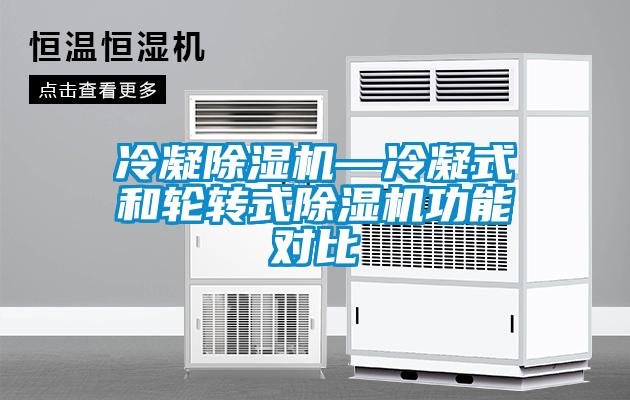 冷凝除湿机—冷凝式和轮转式除湿机功能对比