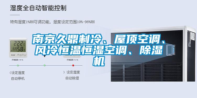 南京久鼎制冷、屋顶空调、风冷恒温恒湿空调、除湿机