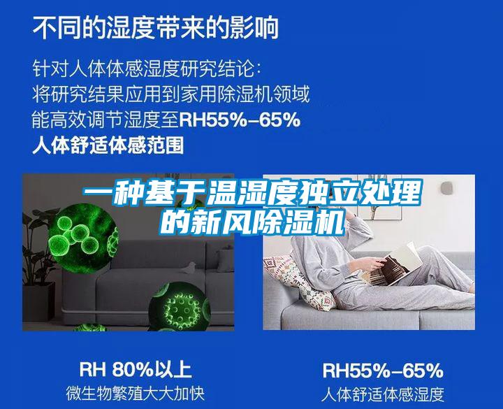 一种基于温湿度独立处理的新风除湿机