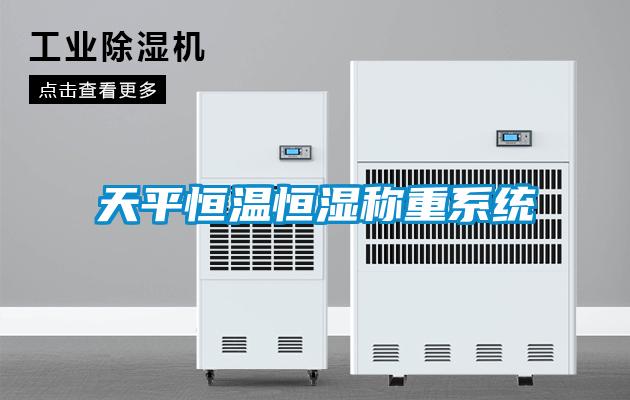 天平恒温恒湿称重系统