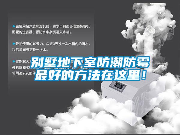 别墅地下室防潮防霉最好的方法在这里！