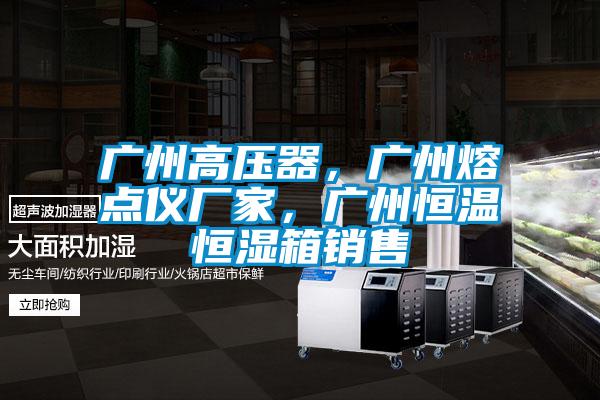 广州高压器，广州熔点仪厂家，广州恒温恒湿箱销售