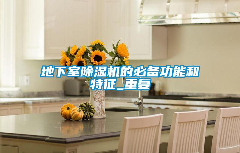 地下室除湿机的必备功能和特征_重复