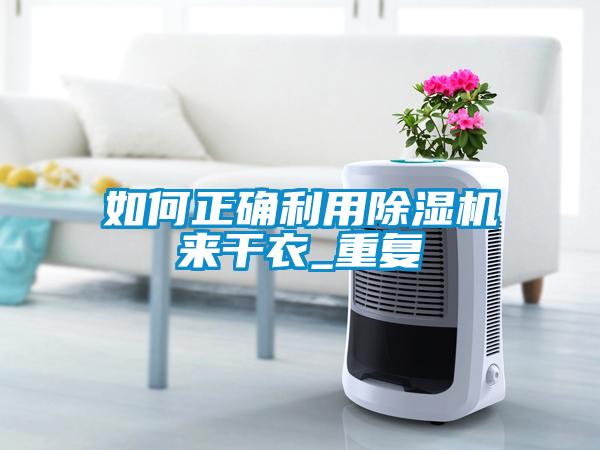 如何正确利用除湿机来干衣_重复
