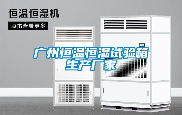 广州恒温恒湿试验箱生产厂家
