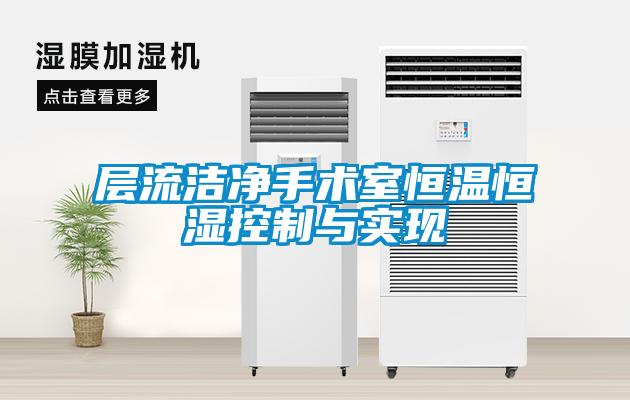 层流洁净手术室恒温恒湿控制与实现
