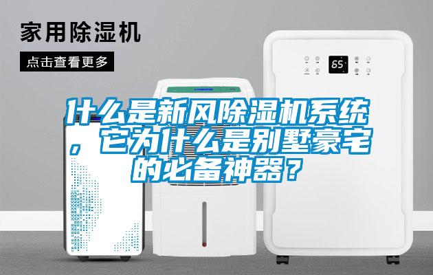 什么是新风除湿机系统，它为什么是别墅豪宅的必备神器？