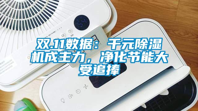 双.11数据：千元除湿机成主力，净化节能大受追捧