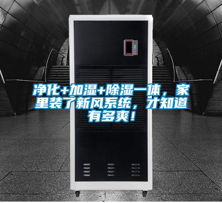 净化+加湿+除湿一体，家里装了新风系统，才知道有多爽！