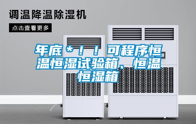 年底＊！！可程序恒温恒湿试验箱、恒温恒湿箱