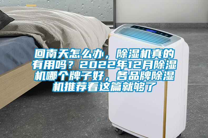 回南天怎么办，除湿机真的有用吗？2022年12月除湿机哪个牌子好，各品牌除湿机推荐看这篇就够了