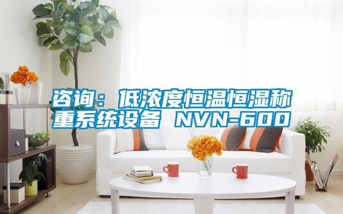 咨询：低浓度恒温恒湿称重系统设备 NVN-600