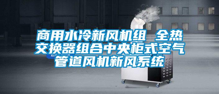 商用水冷新风机组 全热交换器组合中央柜式空气管道风机新风系统