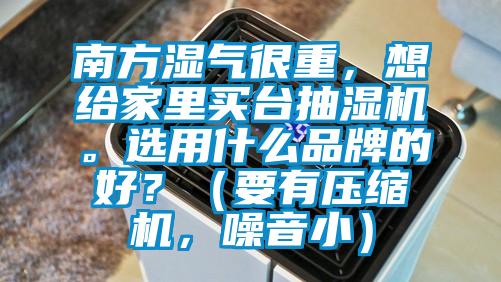 南方湿气很重，想给家里买台抽湿机。选用什么品牌的好？（要有压缩机，噪音小）