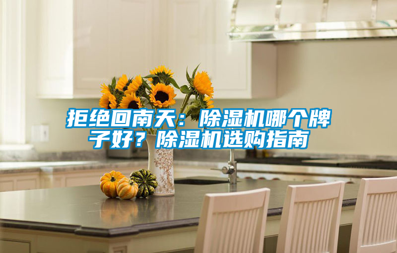 拒绝回南天：除湿机哪个牌子好？除湿机选购指南