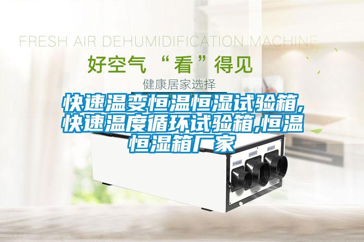 快速温变恒温恒湿试验箱,快速温度循环试验箱,恒温恒湿箱厂家