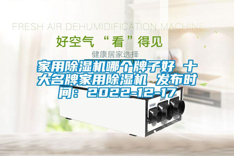 家用除湿机哪个牌子好 十大名牌家用除湿机 发布时间：2022-12-17