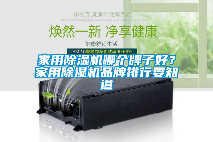 家用除湿机哪个牌子好？家用除湿机品牌排行要知道