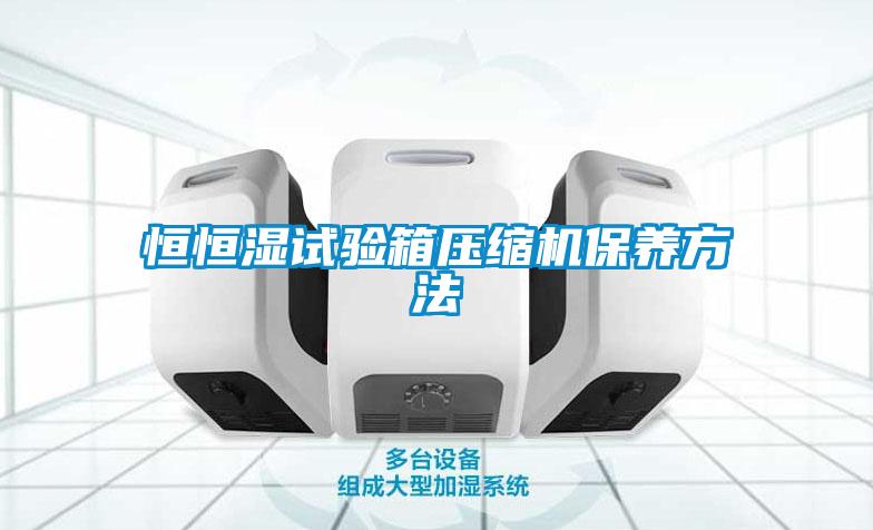 恒恒湿试验箱压缩机保养方法