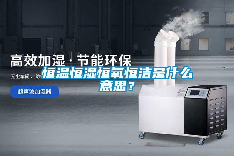 恒温恒湿恒氧恒洁是什么意思？