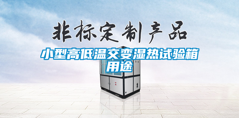 小型高低温交变湿热试验箱用途