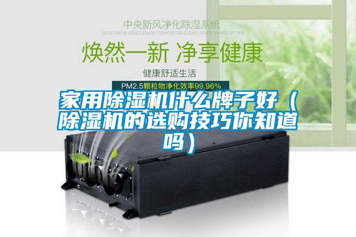 家用除湿机什么牌子好（除湿机的选购技巧你知道吗）