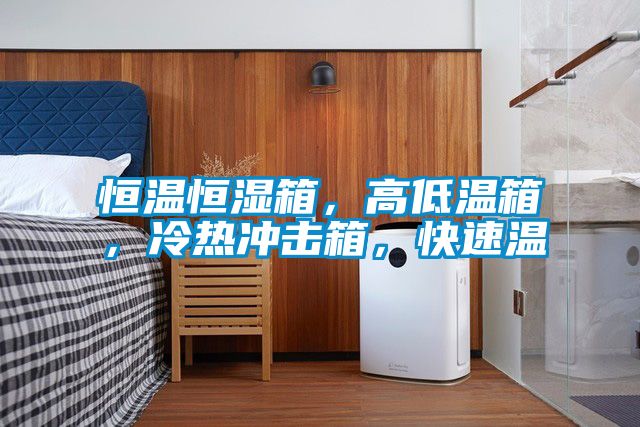 恒温恒湿箱，高低温箱，冷热冲击箱，快速温